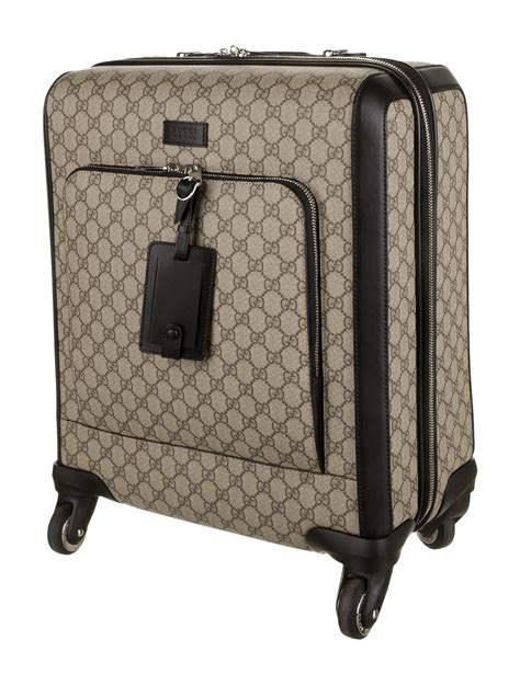 gucci gg supreme carry-on suitcase multicoloured|GG briefcase with shoulder strap in black GG Supreme.